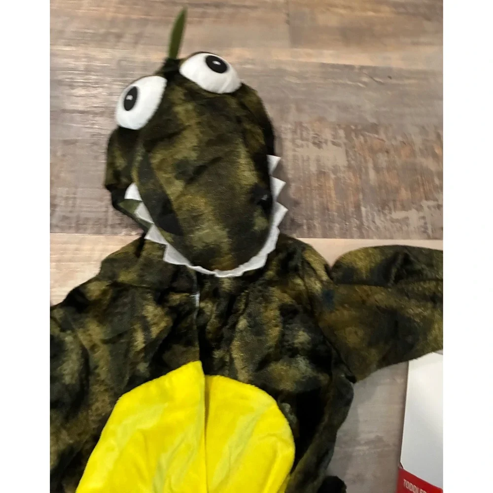 Way to Celebrate Roarin Rex Dinosaur Toddler Costume Green Camo Jumpsuit 2T